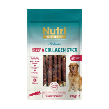 Nutri Canin Sığır Etli Kolajen Stick 80gr